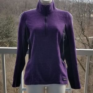 Karrits Purple 1//4 Zip Athletic Jacket